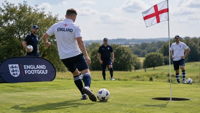 England FootGolf club league match on a course